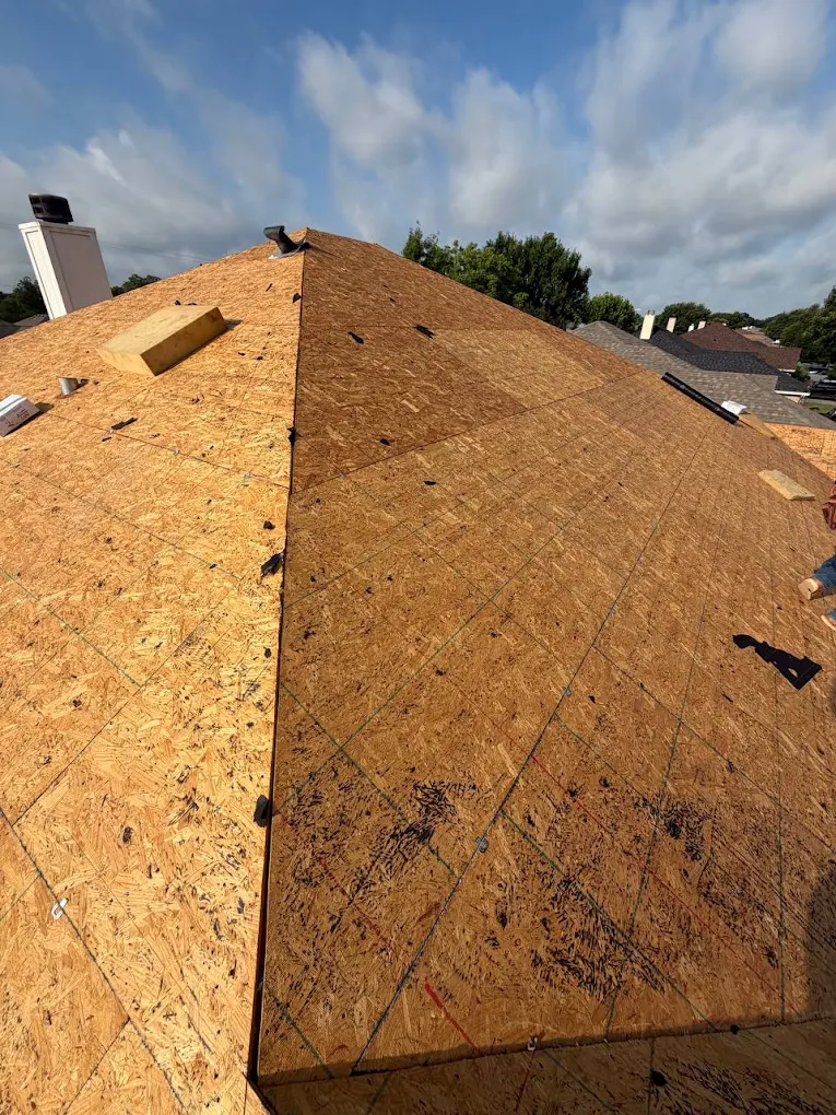 Full roof tear-off down to bare decking